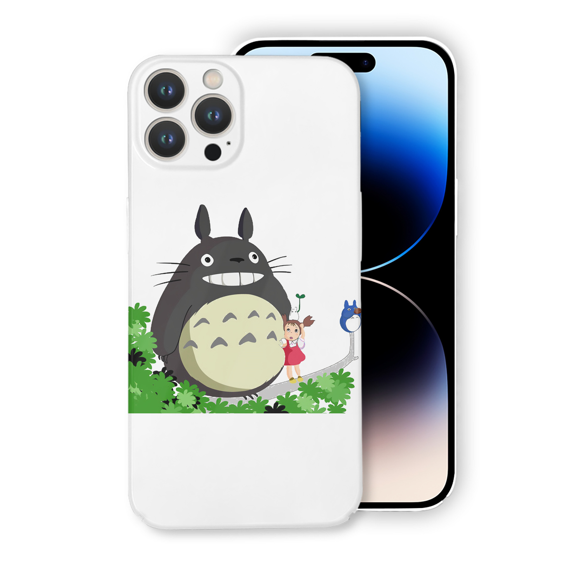 （画像用） となりのトトロ 草壁メイ 草壁サツキ My Neighbor Totoro Satsuki Kusakabe Mei Kusakabe 【iPhone 14シリーズ対応】ハードケース
